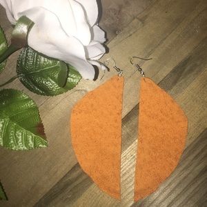 Leather earrings